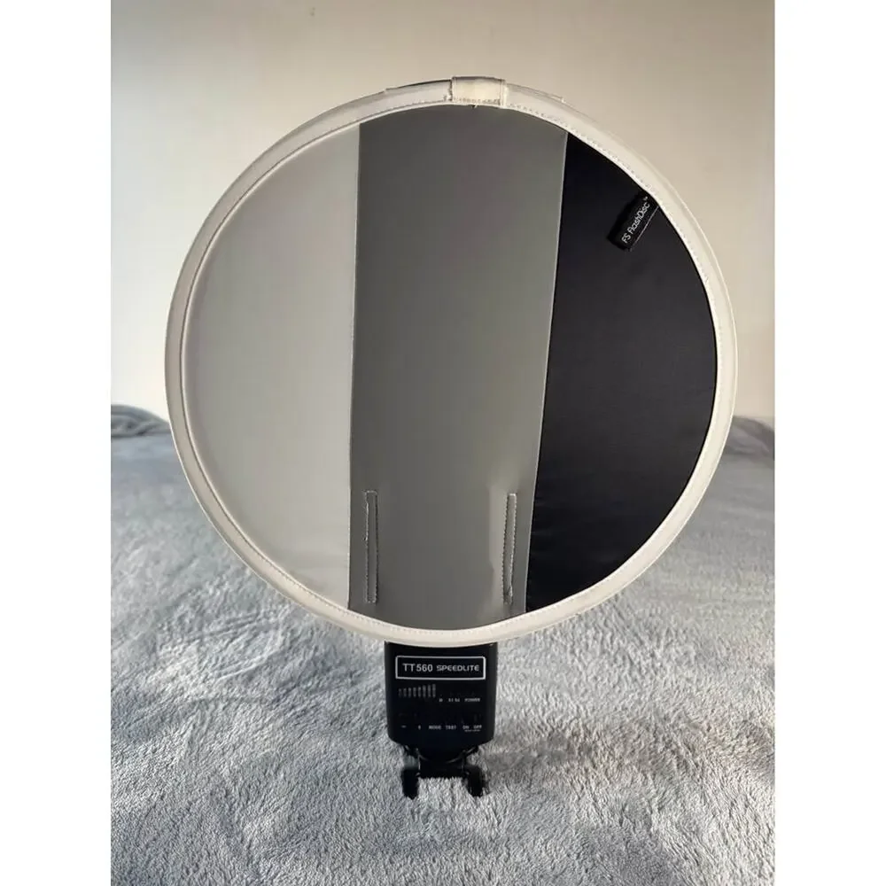 FS portable flash diffuser softbox, specifically the FS FlashDisc